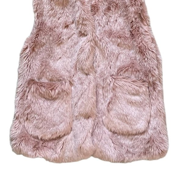ZARA faux fur vest light pink xs like new - Picture 8 of 8